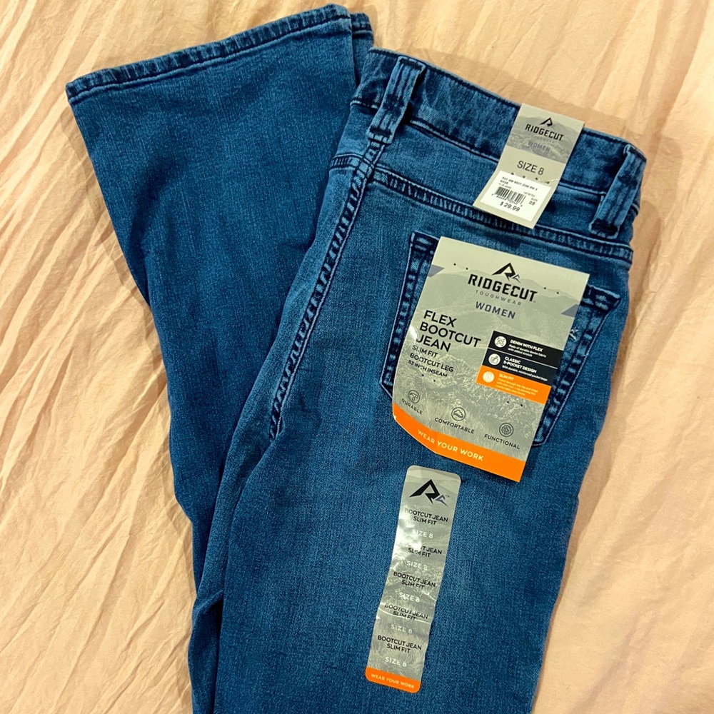 *NWT* Ridgecut Toughwear Flex Bootcut Jean - Sz 8